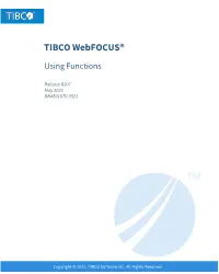 Using Functions