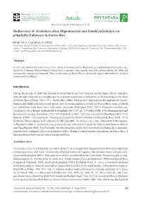 Rediscovery of Arrabidaea Chica (Bignoniaceae) and Entada Polystachya Var