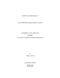 Public Library Legal Framework