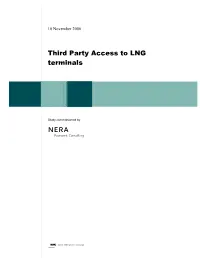 Third Party Access to LNG Terminals