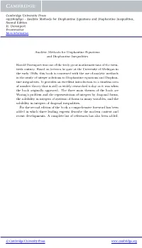 Analytic Methods for Diophantine Equations and Diophantine Inequalities, Second Edition H
