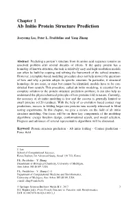 Chapter 1 Ab Initio Protein Structure Prediction