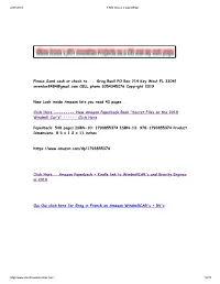 Please Send Cash Or Check To...Greg Buell PO Box 214 Key West