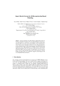 Smart Sketch System for 3D Reconstruction Based Modeling