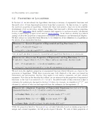 6.2 Properties of Logarithms 437