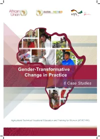 Gender-Transformative Change in Practice 6 Case Studies
