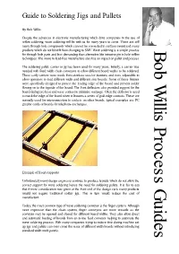Guide to Soldering Jigs and Pallets