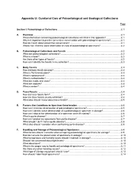 NPS Museum Handbook, Part I Appendix U: Curatorial Care Of