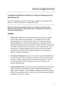 Pearson Plc, Harcourt, Reed Elsevier