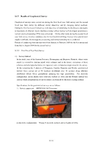 S3.5 Results of Geophysical Survey