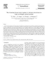 The Gaussian Beam Mode Analysis of Off-Axis Aberrations in Long