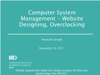 Website Designing, Overclocking