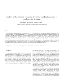 Analysis of the Structural Consensus of the Zinc Coordination Centers of Metalloprotein Structures ⁎ Kirti Patel, Anil Kumar, Susheel Durani