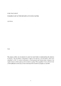 Core Document Forming Part of the Reports of States