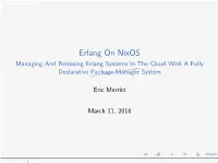Erlang on Nixos