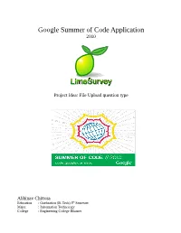 Google Summer of Code Application 2010