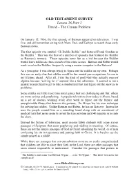 OLD TESTAMENT SURVEY Lesson 26 Part 2 David – the Census Problem