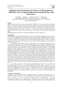 Radiation and Chemical Reaction Effects on Thermophoretic MHD Flow Over an Aligned Isothermal Permeable Surface with Heat Source