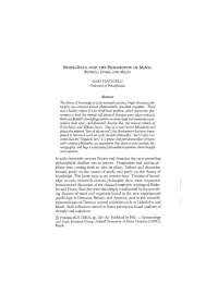 Sense-Data and the Philosophy of Mind: Russell, James and Mach