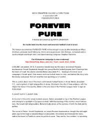FOREVER PURE a Feature Documentary by MAYA ZINSHTEIN