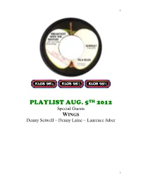 KLOS Aug.5Th