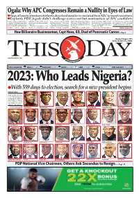 Ogala: Why APC Congresses Remain a Nullity in Eyes Of