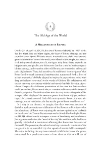 The Old Age of the World