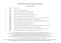 2021/22 Brockenhurst College Bus Timetables