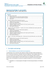 Applying Knowledge in Case Studies