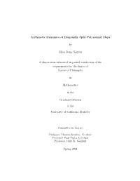 Arithmetic Dynamics of Diagonally Split Polynomial Maps by Khoa