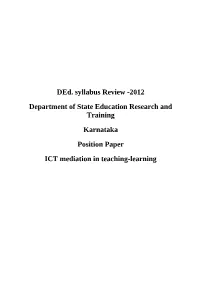 ICT Mediation in Teaching Learning