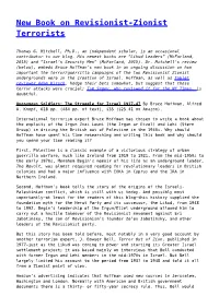 New Book on Revisionist-Zionist Terrorists