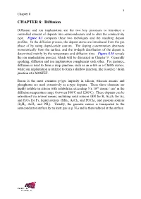 CHAPTER 8: Diffusion