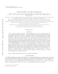Collision Probabilities in the Edgeworth-Kuiper Belt