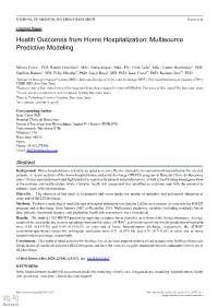 Health Outcomes from Home Hospitalization: Multisource Predictive Modeling