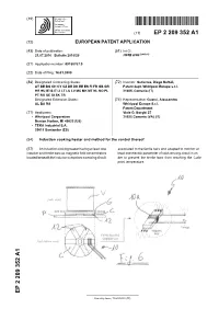 Induction Cooking Heater and Method for the Control Thereof