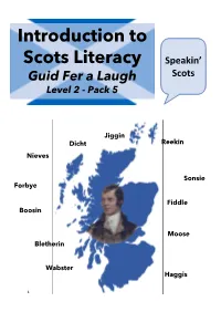 Introduction to Scots Literacy