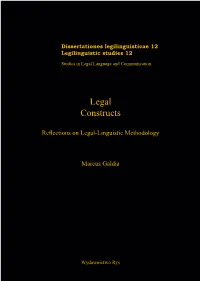 Legal Constructs