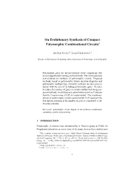 On Evolutionary Synthesis of Compact Polymorphic Combinational Circuits⋆