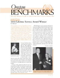Oregon Benchmarks Fall 2010