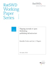 Rethinking Publishing Infrastructure