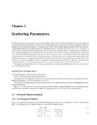 Scattering Parameters