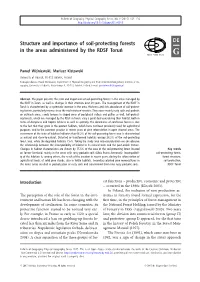 Structure and Importance of Soil-Protecting Forests in the Areas Administered by the RDSF Toruń ISSN 2080-7686