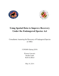 Using Spatial Data to Improve Recovery Under the Endangered Species Act