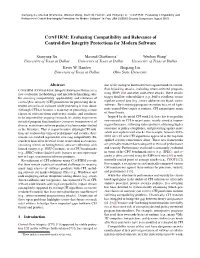 CONFIRM: Evaluating Compatibility and Relevance of Control-ﬂow Integrity Protections for Modern Software.” in Proc