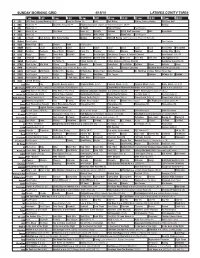 Sunday Morning Grid 4/19/15 Latimes.Com/Tv Times