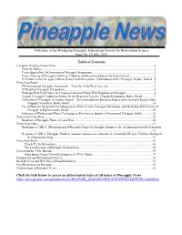 Table of Contents Click the Link Below to Access an Abbreviated Index Of