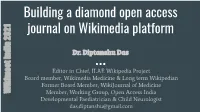 Building a Diamond Open Access Journal on Wikimedia Platform