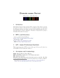 Domain Name Server