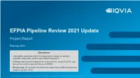 EFPIA Pipeline Review 2021 Update